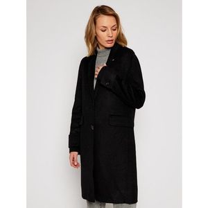 Calvin Klein Gyapjú kabát Double Face Crombie K20K202323 Fekete Regular Fit kép
