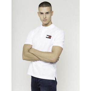 Tommy Jeans Pólóing Tjw Badge DM0DM07456 Fehér Regular Fit kép