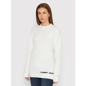 Tommy Jeans Sweater Lofty DW0DW10995 Fehér Slim Fit kép