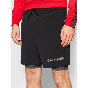 Calvin Klein Performance Sport rövidnadrág 2 In 1 Woven 00GMF1S806 Fekete Regular Fit kép