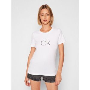 Calvin Klein Póló Embossed Shine K20K202998 Fehér Regular Fit kép