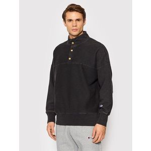 Champion Pulóver 216490 Fekete Relaxed Fit kép