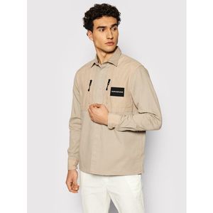Calvin Klein Jeans Átmeneti kabát Material Mix J30J317124 Bézs Regular Fit kép