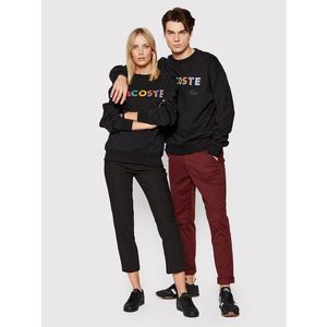 Lacoste Pulóver Unisex SH7277 Fekete Loose Fit kép