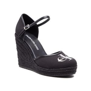 Calvin Klein Jeans Espadrilles Wedge Sandal Close Toe Co YW0YW00150 Fekete kép