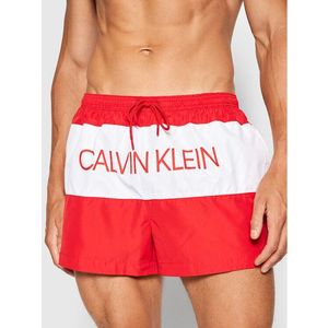 Calvin Klein Swimwear Úszónadrág Drawstring KM0KM00553 Piros Regular Fit kép