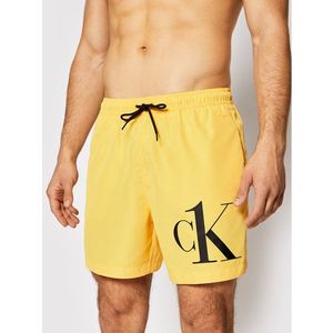 Calvin Klein Swimwear Úszónadrág Drawstring KM0KM00590 Sárga Regular Fit kép