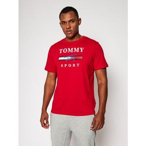 Tommy Sport Póló Graphic Tee S20S200586 Piros Regular Fit kép