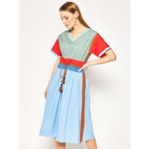 Tory Burch Hétköznapi ruha Color-Block Poplin 63610 Színes Regular Fit kép