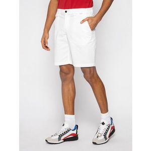 Calvin Klein Szövet rövidnadrág Garmen Dyed K10K105314 Fehér Slim Fit kép