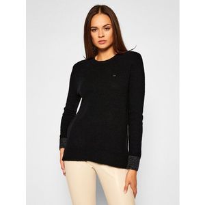 Calvin Klein Sweater Fluffy K20K202251 Fekete Regular Fit kép