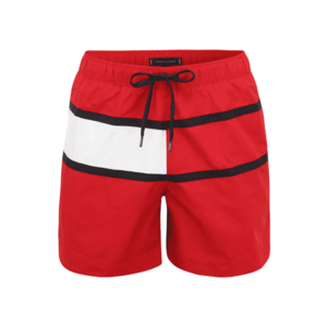 Tommy Hilfiger Underwear Rövid fürdőnadrágok piros / fekete / fehér kép