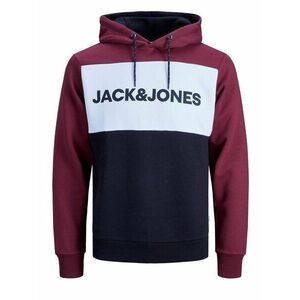 JACK & JONES Tréning póló rubinvörös / fehér / fekete kép