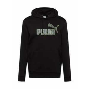 PUMA Tréning póló fekete / zöld / szürke kép
