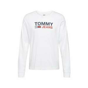 Tommy Jeans Póló fehér / kobaltkék / piros kép