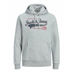 JACK & JONES Tréning póló szürke melír / szürke / tengerészkék / sötétvörös kép