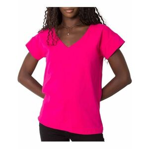Rózsaszín póló, hátul nyakkivágással kép