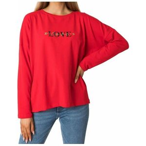 piros női póló szerelem felirattal kép