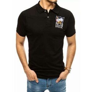 LegyFerfi Kényelmes fekete galléros póló kép