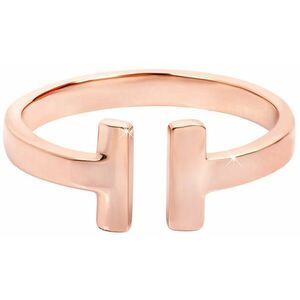 Troli Troli Nyitott rózsaszín arany bevonatú acél gyűrű 57 mm kép