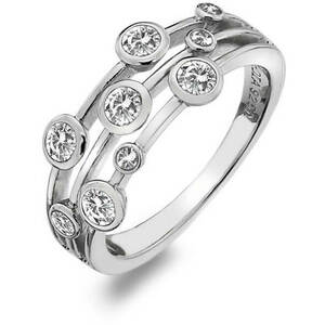 Hot Diamonds Hot Diamonds Luxus ezüst gyűrű topázzal és gyémánttal Willow DR207 50 mm kép