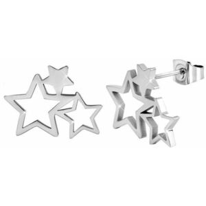 Troli Troli Acél fülbevaló három csillaggal kép