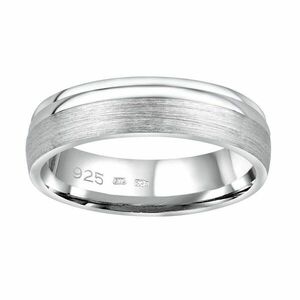 Silvego Silvego Esküvői ezüst gyűrű Amora férfiaknak és nőknek QRALP130M 63 mm kép
