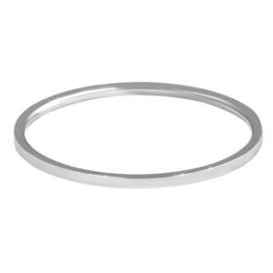 Troli Troli Elegáns minimalista acél gyűrű Silver 57 mm kép