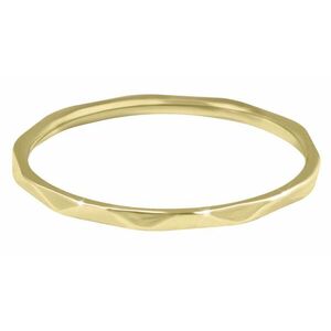 Troli Troli Minimalista gyengéd kivitelezésű aranyozott gyűrű Gold 51 mm kép