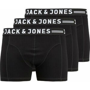 Jack&Jones PLUS Jack&Jones PLUS 3 PACK - férfi boxeralsó JACSENSE 12147591 Black XXL kép