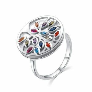 MOISS MOISS Eredeti ezüst gyűrű színes cirkónium kövekkel R00021 62 mm kép