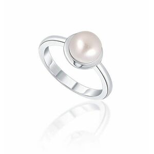 JwL Luxury Pearls JwL Luxury Pearls Gyengéd ezüst gyűrű valódi fehér gyönggyel JL0677 52 mm kép