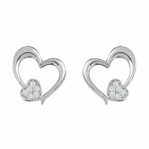 Preciosa Preciosa Romantikus ezüst fülbevaló cirkónium kövekkel Tender Heart Preciosa 5335 00 kép