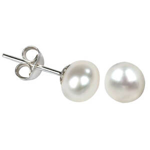 JwL Luxury Pearls JwL Luxury Pearls Fülbevaló fehér igazgyöngyből JL0026 kép