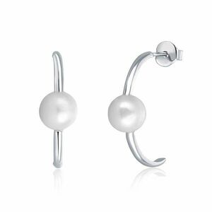 JwL Luxury Pearls JwL Luxury Pearls Ezüst fülbevaló valódi gyönggyel JL0617 kép