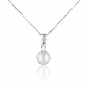 JwL Luxury Pearls JwL Luxury Pearls Elegáns nyaklánc tengeri gyönggyel és kristályokkal JL0658 (lánc, medál) kép