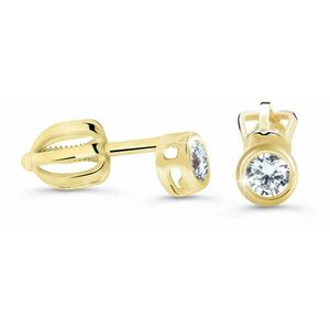 Cutie Diamonds Cutie Diamonds Minimalist bedugós sárga arany fülbevalók gyémántokkal DZ62231-30-00-X-1 kép