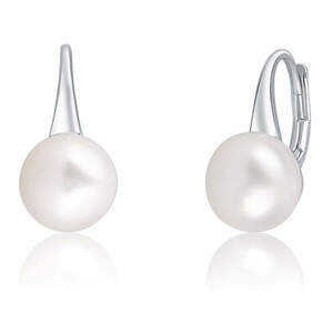JwL Luxury Pearls JwL Luxury Pearls Gyengéd ezüst fülbevaló valódi gyönggyel JL0643 kép