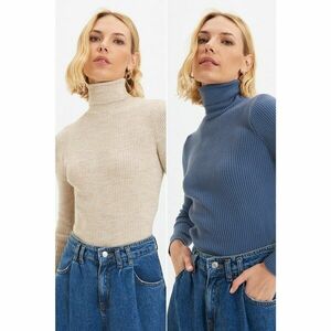 Trendyol Indigo-Stone Knitwear Sweater kép