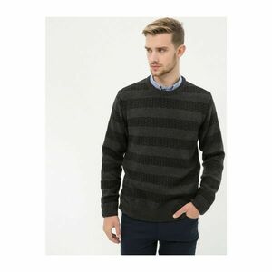 Koton Men's Gray Striped Sweater kép