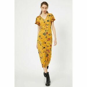 Koton Women's Yellow Patterned Dress kép