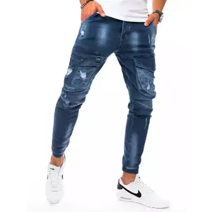 Men's blue cargo jeans Dstreet UX3270 kép
