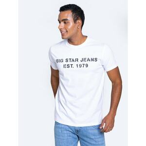 Big Star Man's T-shirt_ss T-shirt 152027 Cream Knitted-101 kép