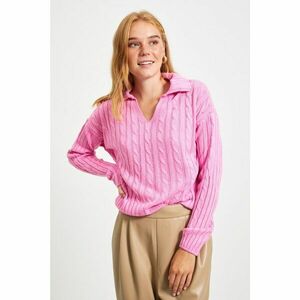 Trendyol Pink Knitted Detailed Knitwear Sweater kép