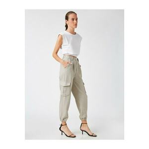 Koton Women's Gray Pocket Jogger Pants kép