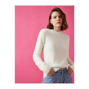 Koton Stand Up Collar Long Sleeve Knitwear Sweater kép