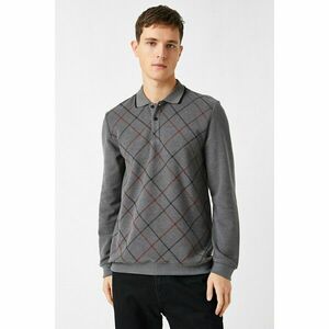 Koton Men's Gray Patterned Sweater kép