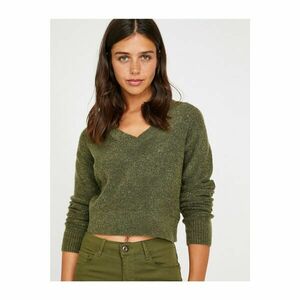 Koton Women's Green V-Neck Sweater kép