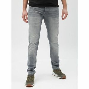 Light grey slim fit jeans with jack & jones glenn effect kép
