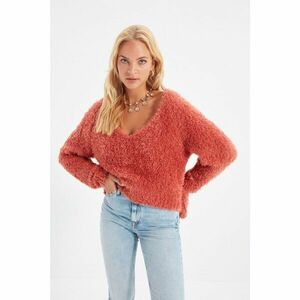 Trendyol Coral Beard Yarn Knitwear Sweater kép